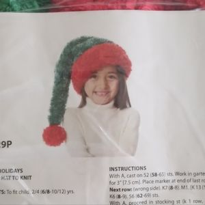 NWOT- Bernat Holiday Santa Hat Kit